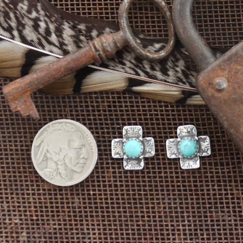 Cochise Small Cross Earrings