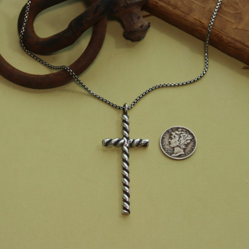Rope Cross Necklace Rope Cross Necklace