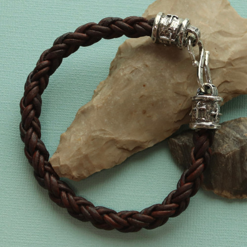 Braided XL Bracelet with Sterling Silver Enders & Hook