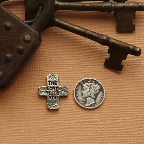 Bless and Keep Bronze Pocket Cross Bless and Keep Bronze Pocket Cross