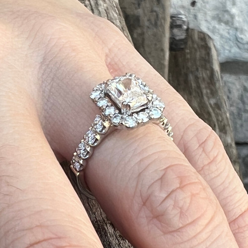 Diamond Halo Wedding Ring