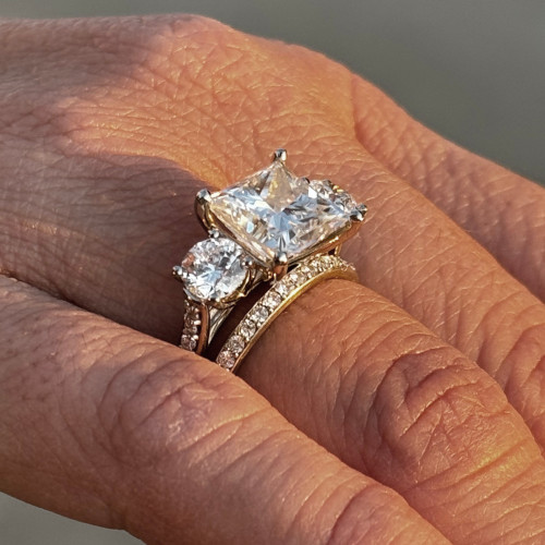 Diamond Trio Wedding Ring Set