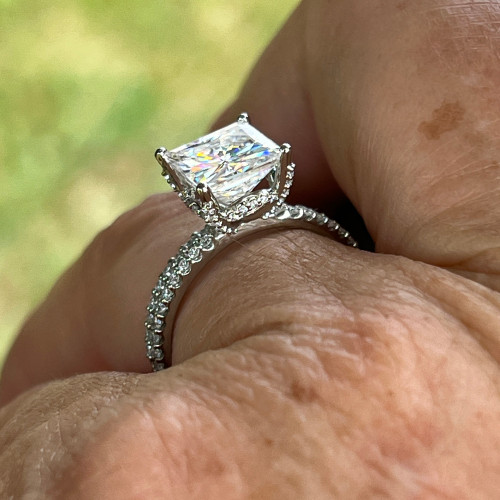 Diamond Solitaire Wedding Ring Set