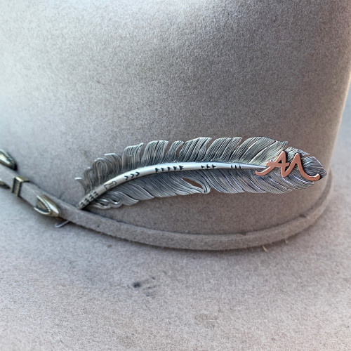 Initial Feather Hat Pick Initial Feather Hat Pick