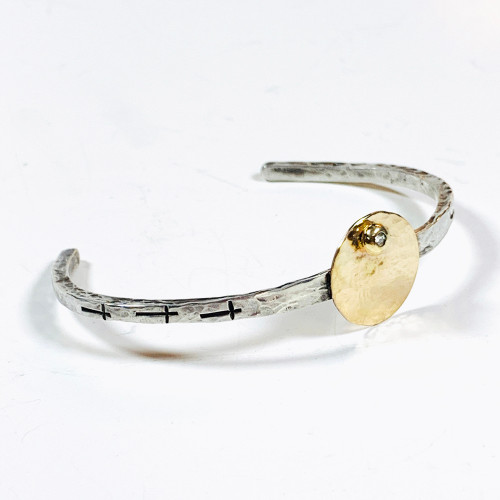 Free Indeed Stamped Diamond Cuff Braclet