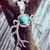 Elk Horn Turquoise Pendant