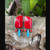 Rosarita & Turquoise Dangle Earrings