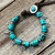Beaded Turquoise with Western Charms Bracelet