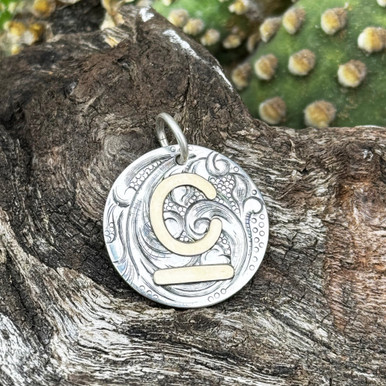 Pendant Ranch Sign Circle Ranch Brand Pendant