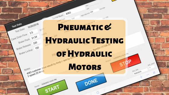 Pneumatic and Hydraulic Testing of Hydraulic Motors