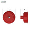 Rustic Pottery Wall Sconce with Cosmopolitan Arm – Short Stem Design, Integrated LED Light