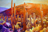 Saguaro Glow (Original Painting) Oil on Canvas 20x30 by Greg Heil