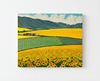 Sunflower Field (Original Painting) Oil on Canvas 20x24 Framed by Han Mook Kim