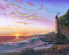 Pirate Tower, Laguna Beach (Original Painting) Acrylic on Board 16x20 Unframed by Trevor Lohrke