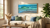 Anatomy of a Wave  -- (Original Painting) Oil on Canvas 15x30 by Natasha Ramras