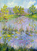 Stallion Springs Impressionistic View (Original Painting) Oil on Canvas 18x24 by Terry d. Chacon