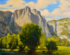 Across the Merced  Yosemite (Original Painting) Oil on Canvas 16 X 20 Unframed by John Thomas Soltesz