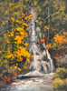 Autumn Falls (Original Painting) Oil on Canvas 16 X 20 Unframed  by John Thomas Soltesz