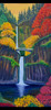 Multnomah Falls (Original Painting) Oil on Canvas 24x12 by Han Mook Kim