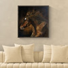Power in the Blood  (Original painting) Oil on Canvas 30x30 by Teresa Lynn Johnson