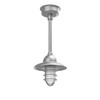 Pottery Style Indoor/Outdoor LED Pendant Light with Downrod