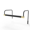 Tru-Slim LED Picture Light - Black & Brass Finish, Plug-in Adapter with Dimmer or Remote