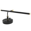 19" 4"-Height LED Piano Lamp - Black/Brass Accents