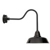 Black Indoor/Outdoor 14" Sleek Farmhouse LED Barn Lights