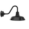 Indoor/Outdoor 16" Black Vintage LED Barn Light