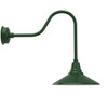 Calla Vintage Green 16" Sleek Indoor/Outdoor LED Barn Light