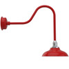 12" Cherry Red Peony Sleek Indoor/Outdoor Barn Lights