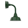 10" Farmhouse LED Sconce Light with Trim Arm in Green