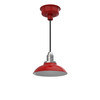 10" Peony LED Pendant Light in Cherry Red