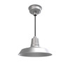 14" Vintage LED Pendant Light in Galvanized Silver