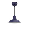 12" Vintage LED Pendant Light in Cobalt Blue