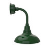 12" Dahlia LED Sconce Light with Trim Arm in Vintage Green