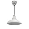 12" Dahlia LED Pendant Barn Light in White