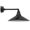 20" Calla LED Barn Light with Metropolitan Arm in Black