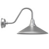 20" Calla LED Barn Light with Rustic Arm in Galvanized Silver
