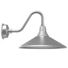 20" Calla LED Barn Light with Vintage Arm in Galvanized Silver