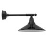 18" Calla LED Barn Light with Victorian Arm - Black