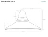 Shade Dimensions for 18" Calla LED Barn Light with Victorian Arm - Mahogany Bronze