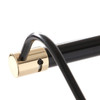 Backside: Tru-Slim Hardwired LED Picture Light - Black with Brass Accents