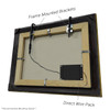 Suggested Framing Option: LED Art Light Frame Mounted Brackets and Wire Pack