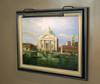 Example: Tru-Slim LED Picture Light - Oil Rubbed Bronze Mounted on Painting
