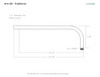 Arm Dimensions for 12" Calla LED Sign Light with Traditional Arm in Galvanized Silver