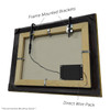 Recommended Mounting Option: LED Picture Light Frame Mounted Brackets and Wire Pack