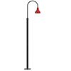 8 ft Blackspot Vintage Lamp Post with 8" Shade -Cherry Red