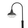 8ft, 11ft and 14ft Dahlia Vintage Street Post Light with Matte Black Shade