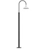 Calla Outdoor Post Light with White Shade